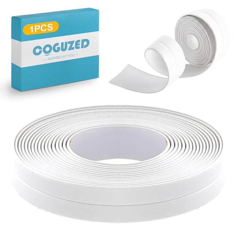 CoguZed 1 Roll Caulk Strip, Self-Adhesive Sealant Tape for Bathtub, Shower & Toilet Waterproof Peel and Stick Trim for a Clean Finish in Kitchen & Bath - Image 1